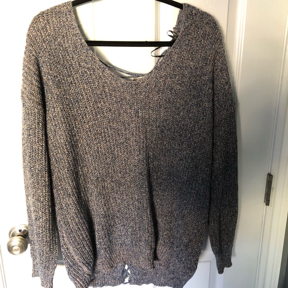 Never Worn navy blue and cream sweater